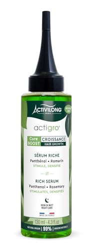 Activalong Actigro Sérum Riche Romarin pour Cheveux Secs et Ailés 130 ml - Renforce et Hydrate Intensément