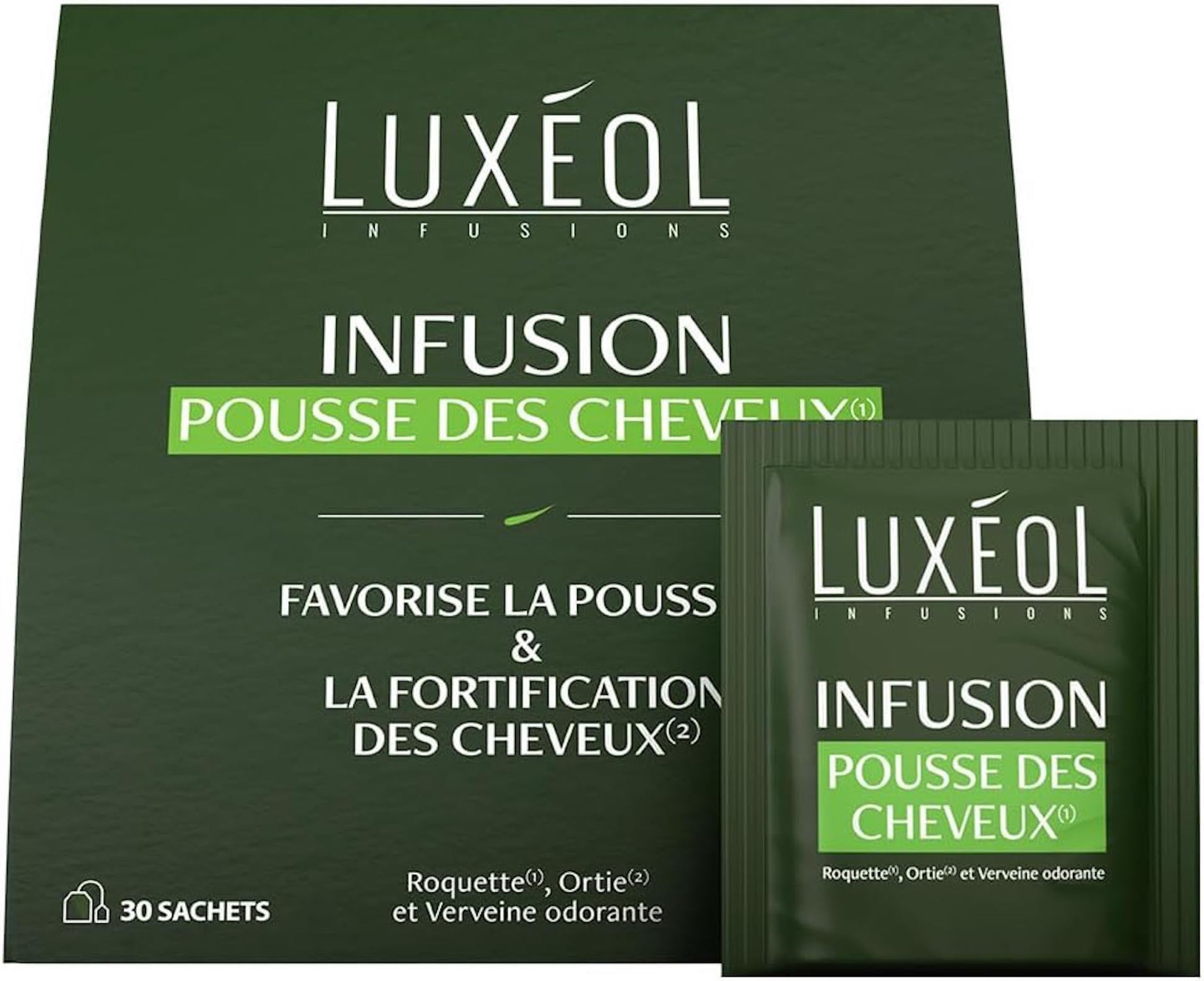 Luxéol - Infusion Pousse Des Cheveux - Formule 100% Naturelle & Fortification Des Cheveux - Programmez La Croissance Des